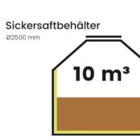 10 m³ Sickersaftbehälter