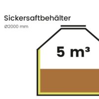 5 m³ Sickersaftbehälter