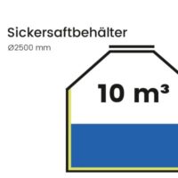 10 m³ Sickersaftbehälter