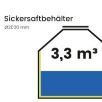 3,3 m³ Sickersaftbehälter