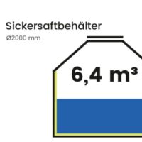 6,4 m³ Sickersaftbehälter