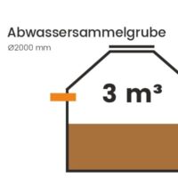 3,0 m³ Abwassersammelgrube