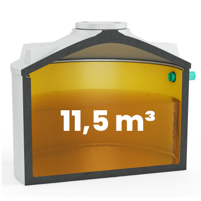 Silagesickersaft Behälter mit 11,5 m³