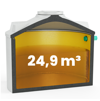 Silagesickersaft Behälter mit 24,9 m³