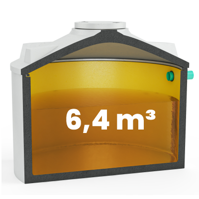 Silagesickersaft Behälter mit 6,4 m³