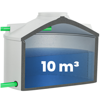 Erweiterungsebehälter für Löschwasser mit 10000l