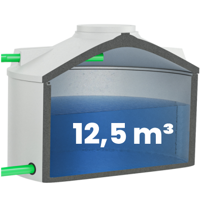 Erweiterungsebehälter für Löschwasser mit 12500l