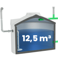 Löschwasserbehälter 12500l – Grundbehälter