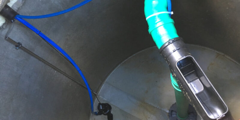 Zisternen Filter in Betonzisterne verbaut