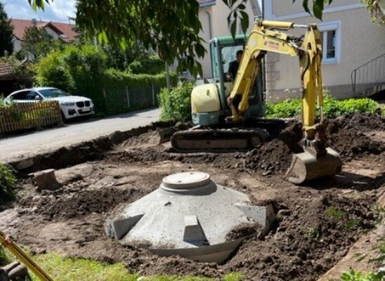 Zisterne zu geringen Kosten verbaut